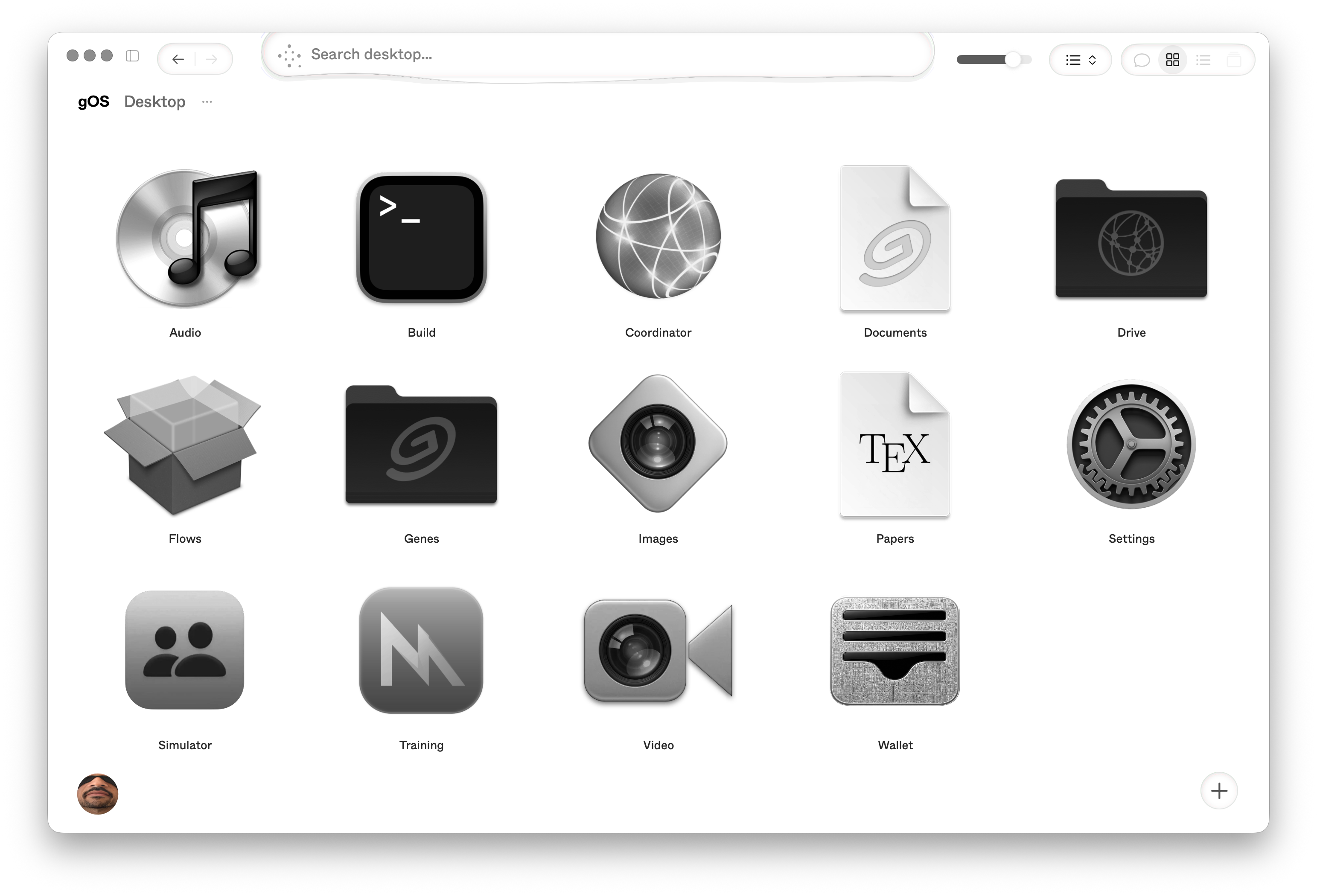 gOS agentic media workspace running on macOS